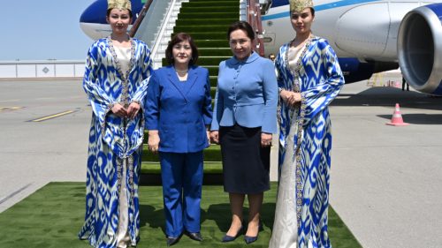 Sahibə Qafarova Özbəkistana işgüzar səfərə gedib