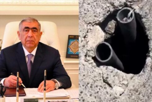 Yeni Yasamalda yol çökdü: Azərbaycan Dövlət Su Ehtiyatları Agentliyi yenə susur