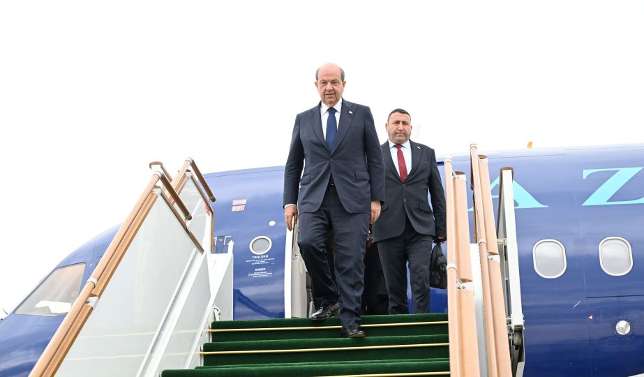 Şimali Kipr Prezidenti Ersin Tatar Füzulidə qarşılanıb